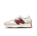 New Balance 327 Sneakers in Cream Burgundy WS327SG - product image from the listing.
