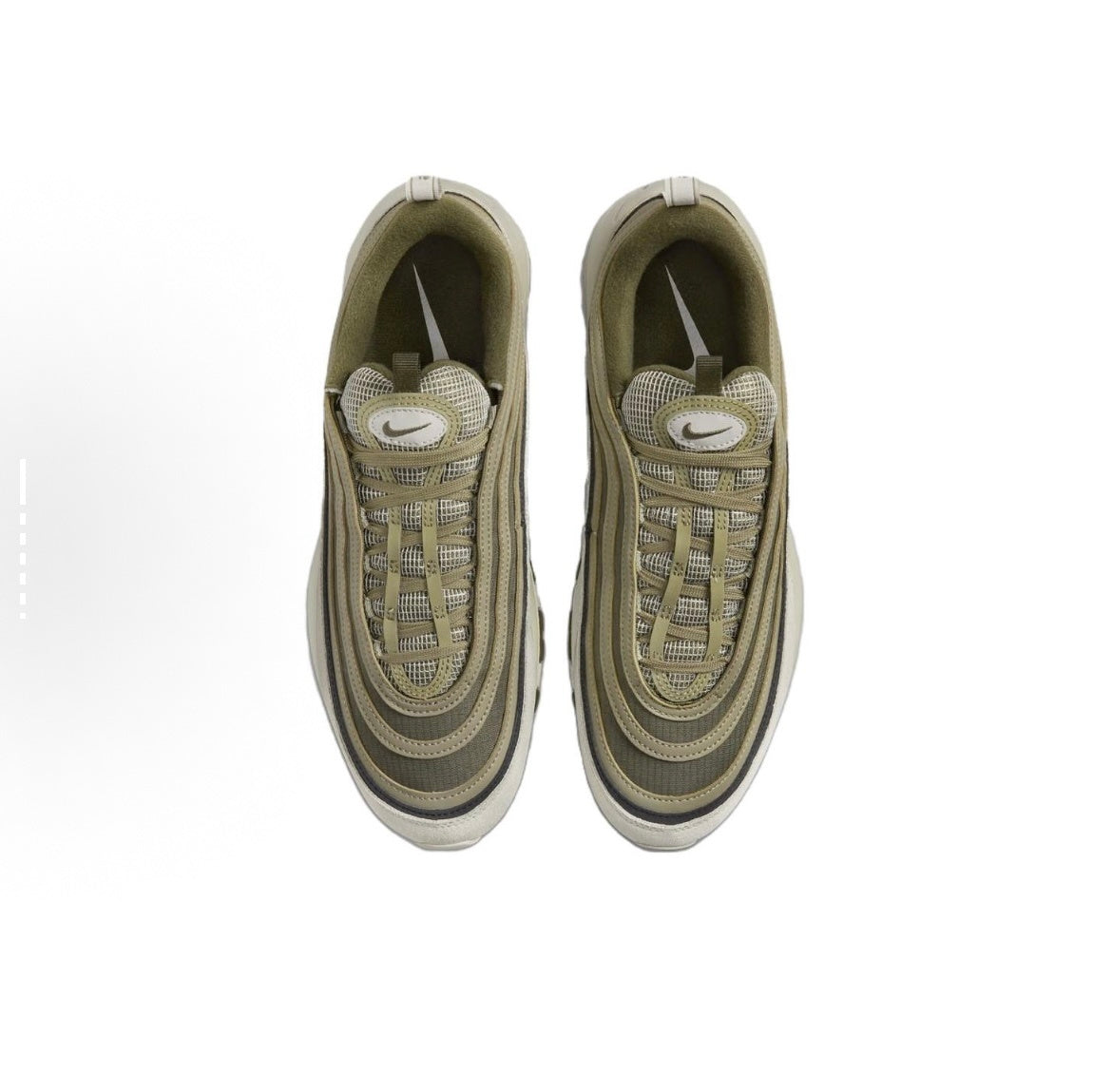 Sneakers, Olive Green and White, - Nike Air Max 97 FB9619-002 - product image from the listing.