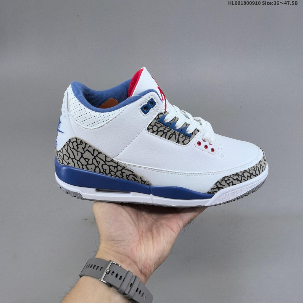 Air Jordan 3 Retro True Blue Sneakers - product image from the listing.