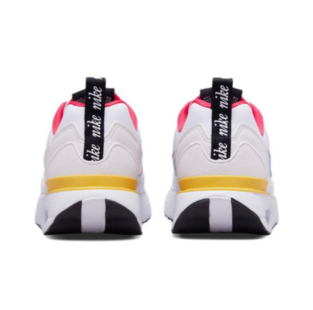 Nike Air Max Dawn Sneakers in White Pink Yellow DQ7772-100 - product image from the listing.