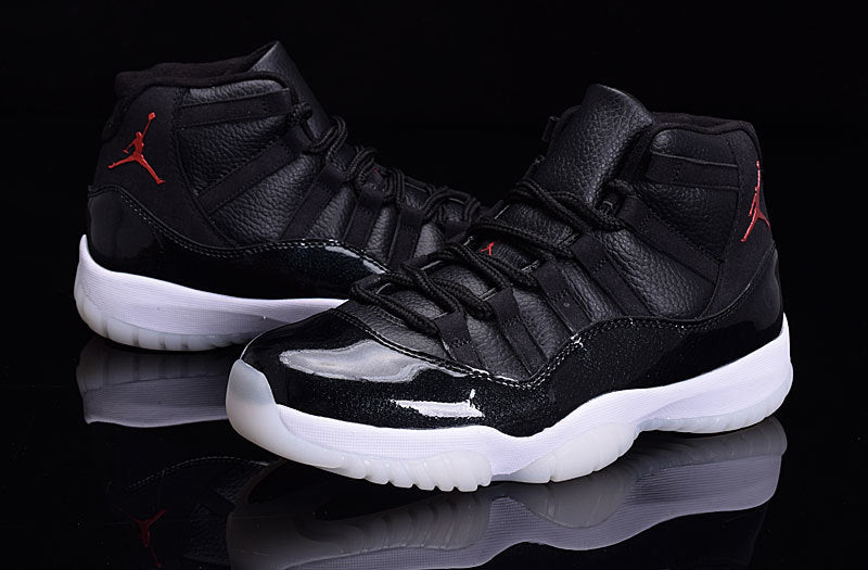 Air Jordan 11 High-Top Basketball Shoes Black White - product image from the listing.