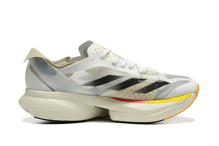 adidas Adizero Adios Pro Running Shoes in White Black - product image from the listing.