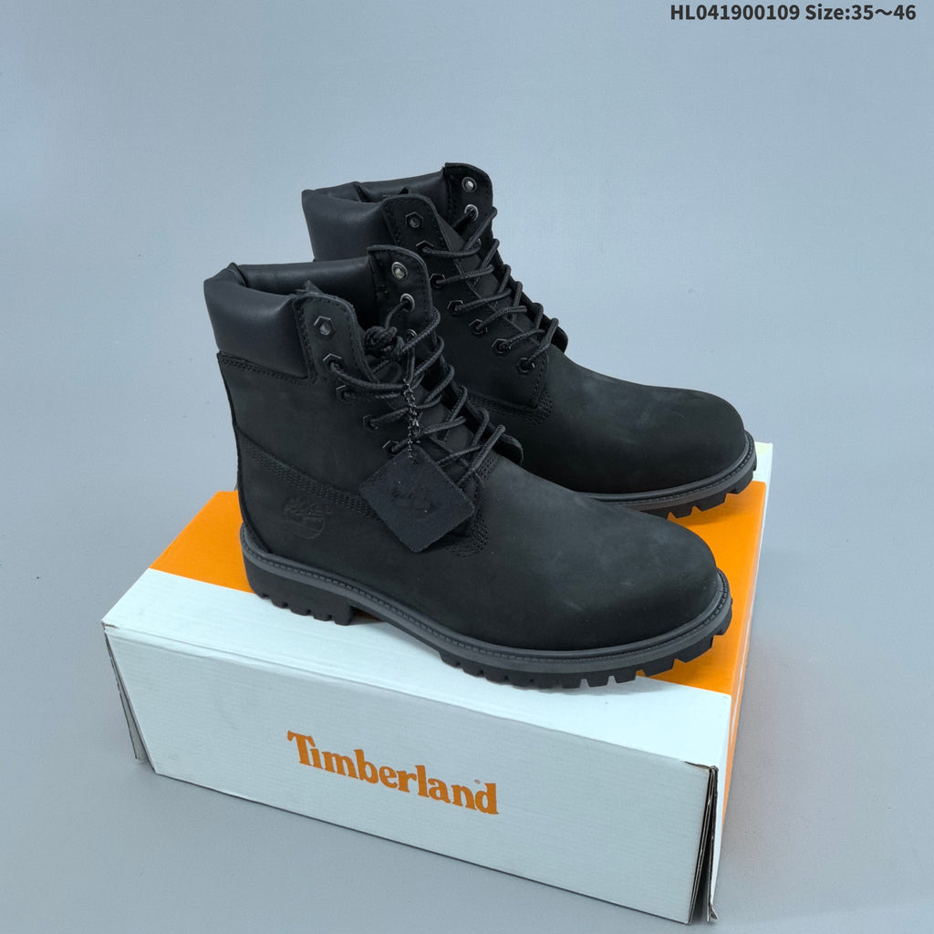 Timberland 6-Inch Lace-Up Boot in Wheat or in Black - product image from the listing.