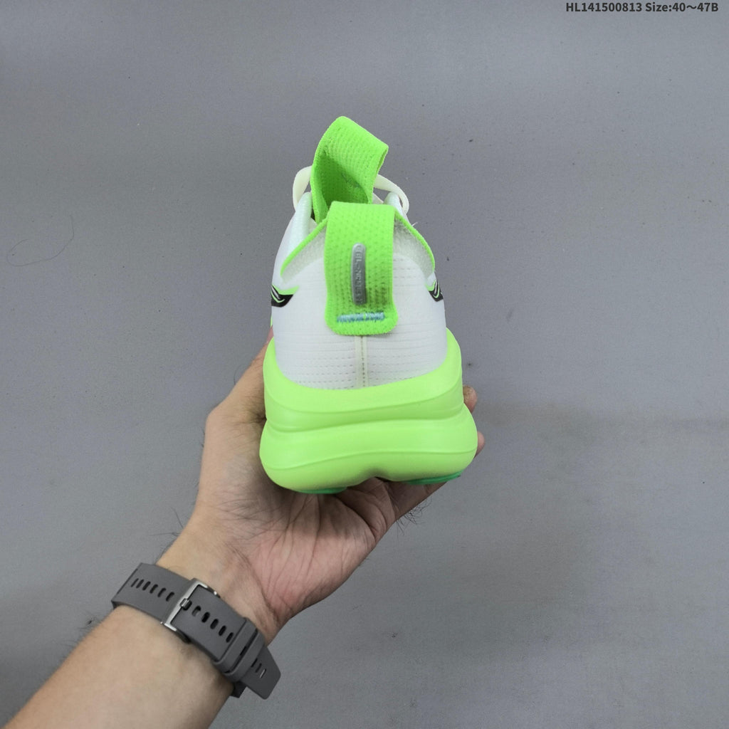 ASICS Gel-Nimbus 28 Running Shoes White Neon in Green - product image from the listing.