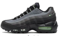 Nike Air Max 95 Sneakers in Black and Green - product image from the listing.