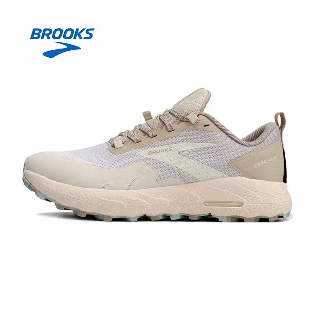 Beige Brooks Cascadia 17 Trail Running Shoes - product image from the listing.