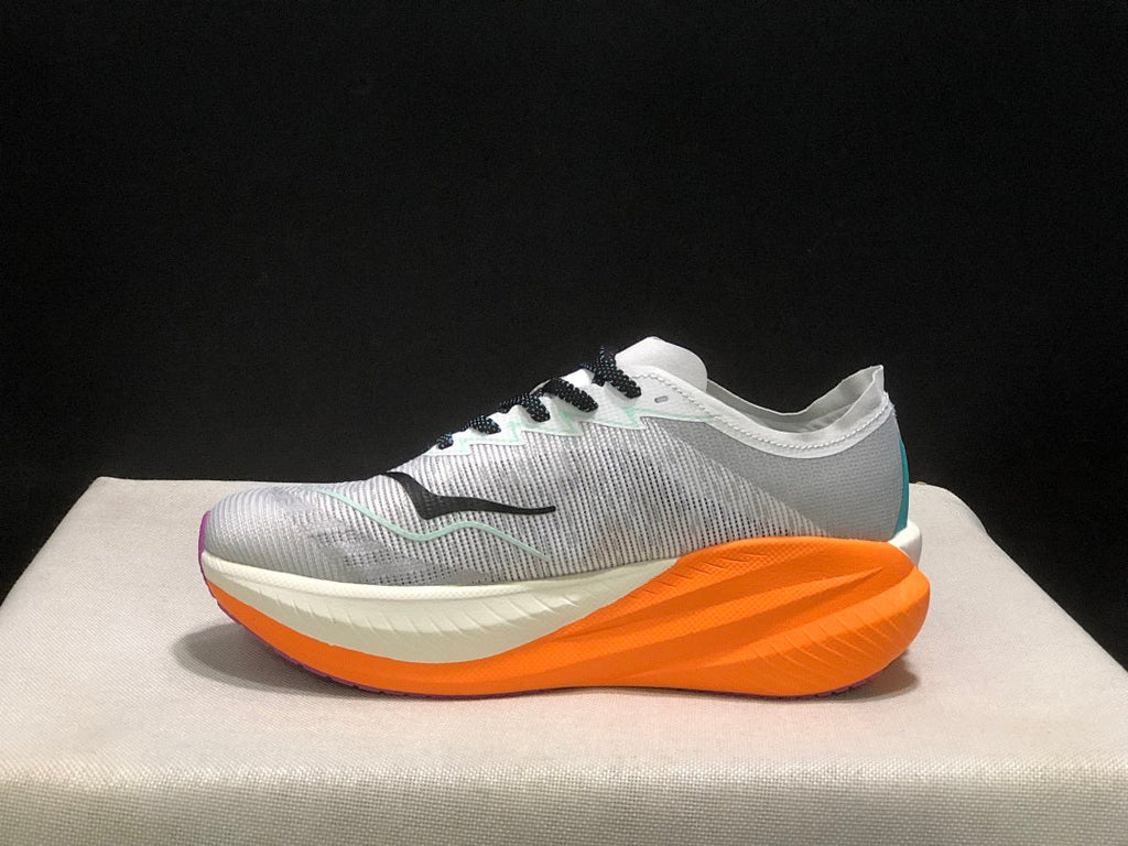 Gray and Orange HOKA Mach X 2 Running Shoes - product image from the listing.