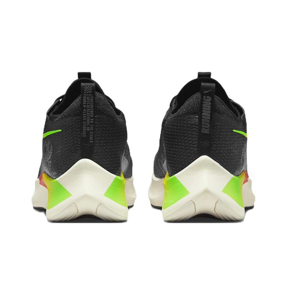 Nike Zoom Fly 4 Running Shoes in Black Orange Green DQ4993-010 - product image from the listing.