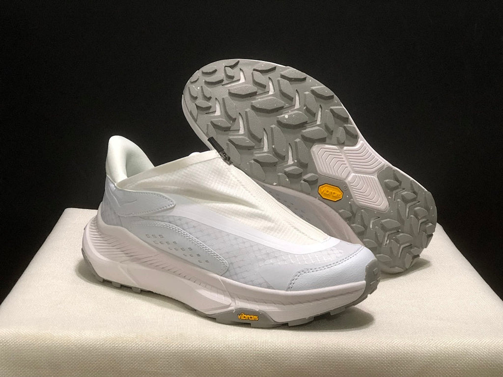White HOKA Project Transport Zip Sneakers - product image from the listing.