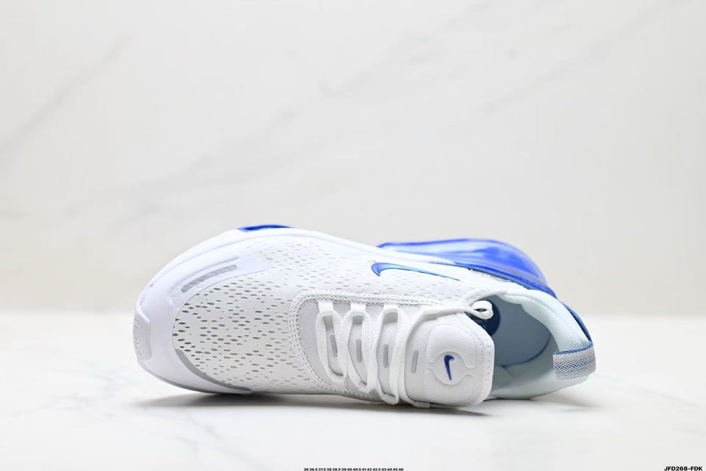 Nike Air Max 270 React Sneakers in White and Blue JFD268-FDK - product image from the listing.