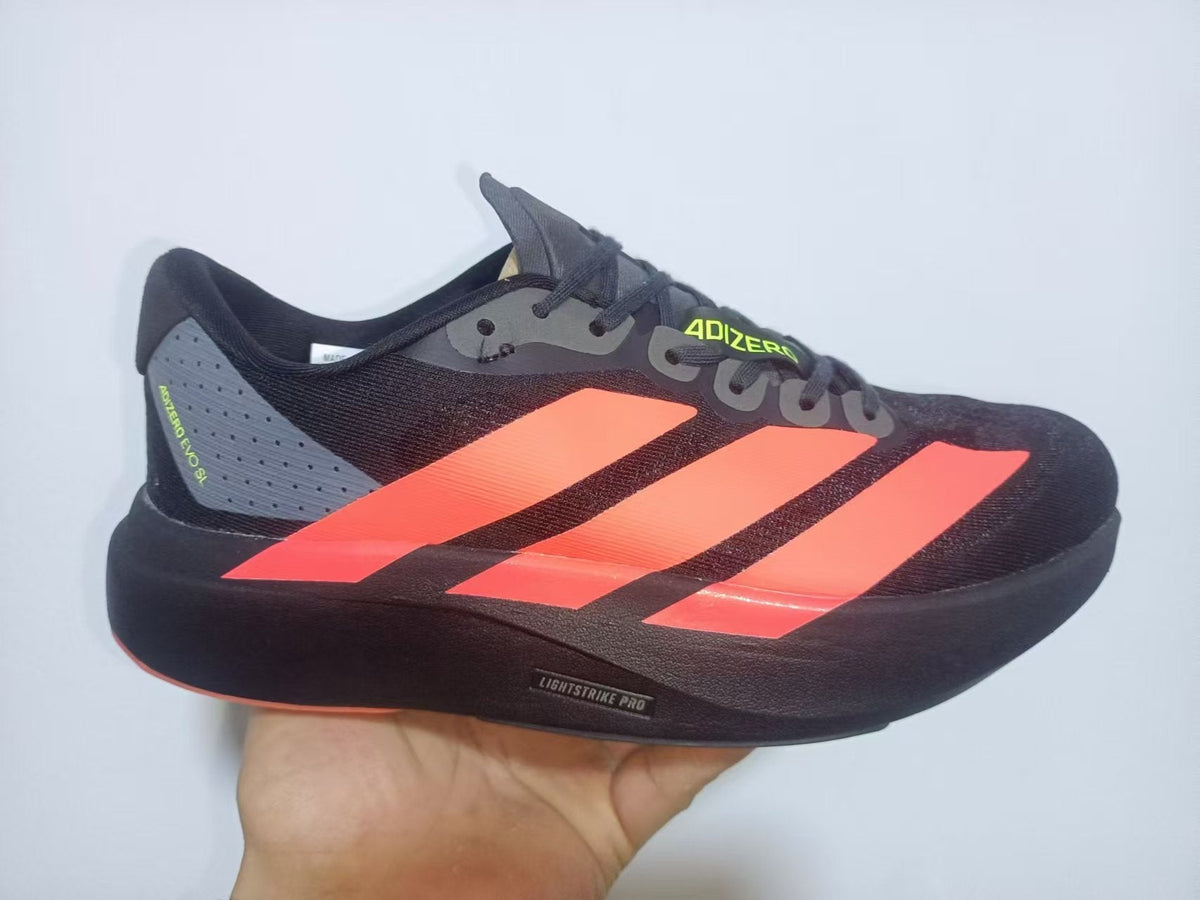 Adidas Adizero Shoes for Running, Black and Coral, JP7114 - product image from the listing.