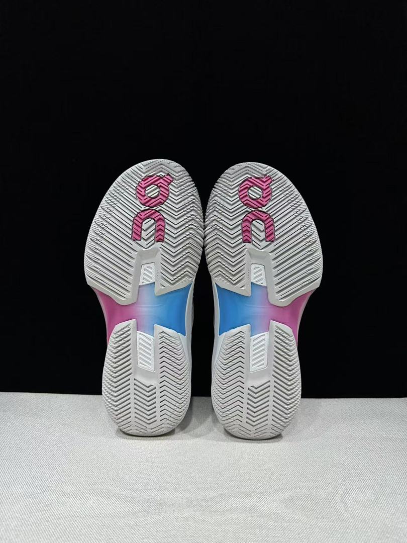 On The Roger Pro Fire Clay Grey Blue Tennis Footwear - product image from the listing.