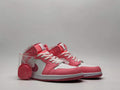 "Pink/White" Air Jordan 1 Mid - product image from the listing.