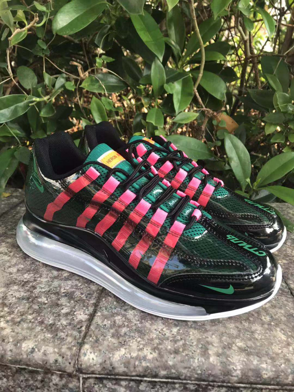 Nike Air Max 720 Sneakers in Green, in Black and Pink - product image from the listing.