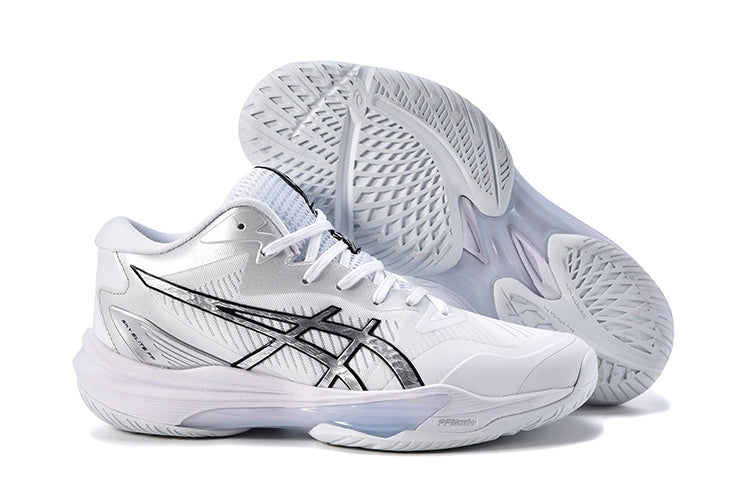 ASICS Sky Elite FF MT 3 White Silver Volleyball Footwear - product image from the listing.
