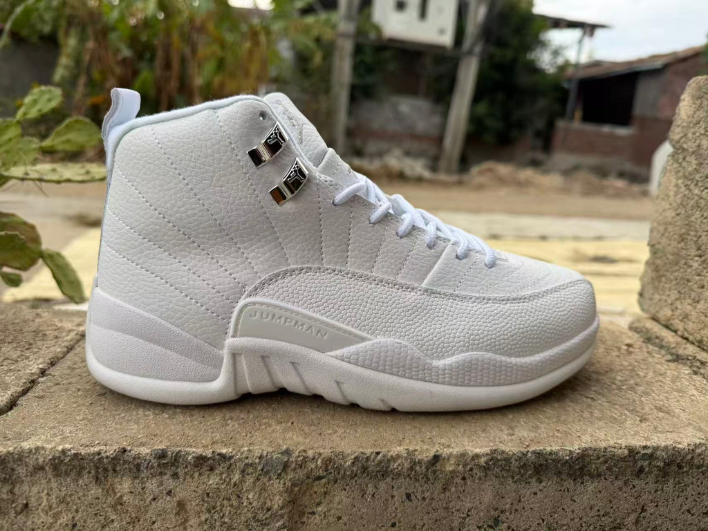 "Summit White" Air Jordan 12 Retro White/Metallic Silver - product image from the listing.