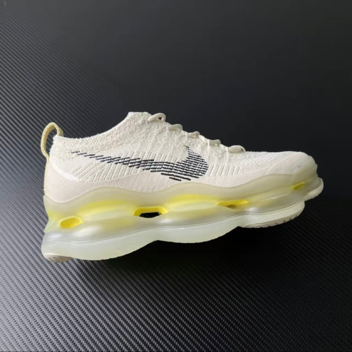 Cream and Yellow Nike Air Max Scorpion Sneakers DJ4701-001 - product image from the listing.