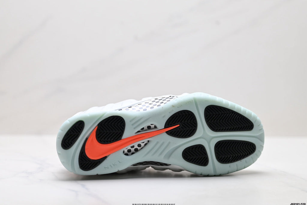 Nike Air Foamposite One Penny Hardaway Sneakers in Gray Orange - product image from the listing.