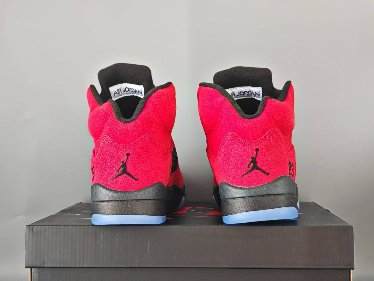 "Batman Beyond" Air Jordan 5 Retro Black/University Red Translucent Ice (IY4876-001) - product image from the listing.