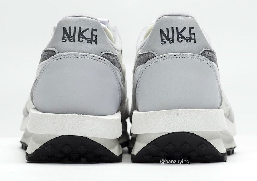 White and Grey Nike x sacai LDWaffle Sneakers BV0073-100 - product image from the listing.