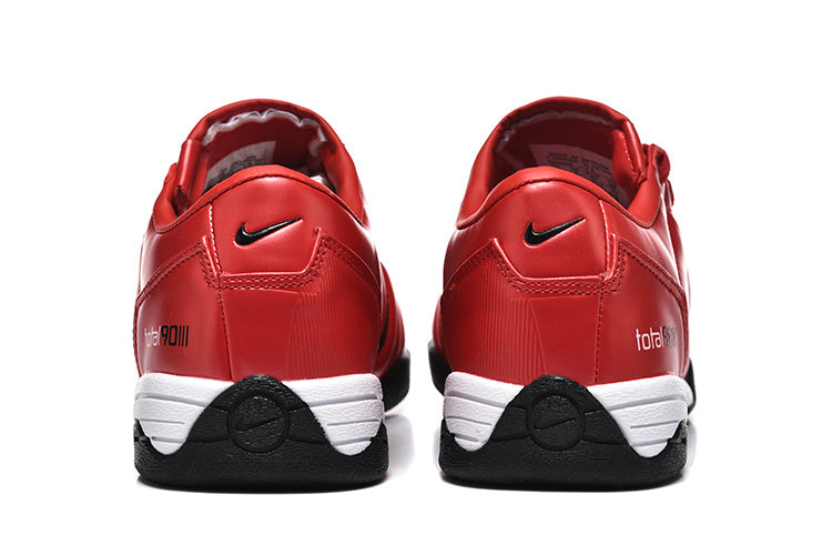 Nike Total 90 Indoor Soccer Shoes in Red Black - product image from the listing.