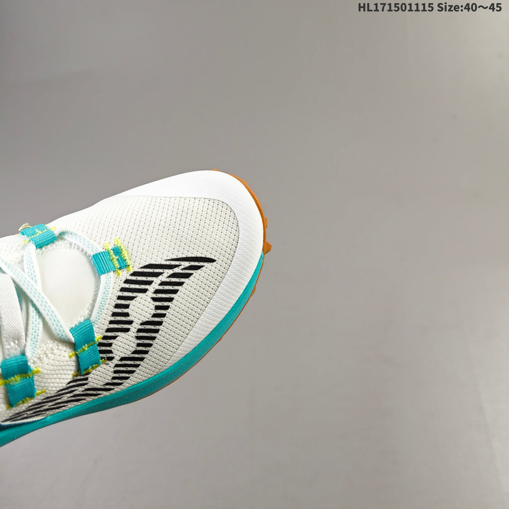 Saucony Endorphin Rift Trail Running Shoes, in White and Teal - product image from the listing.