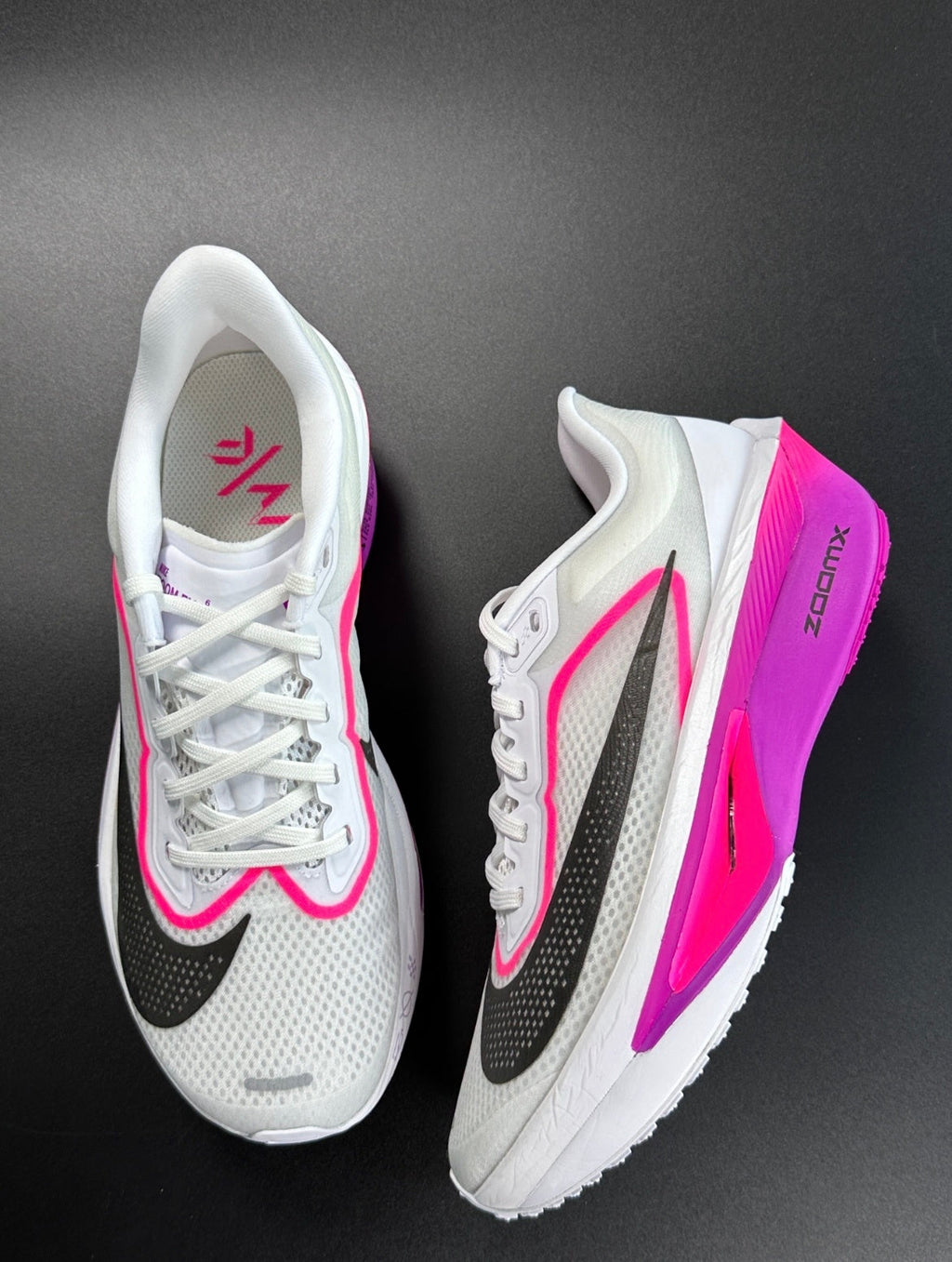 Nike Zoom Fly 6 Running Shoes in White Pink FN8454-101 - product image from the listing.