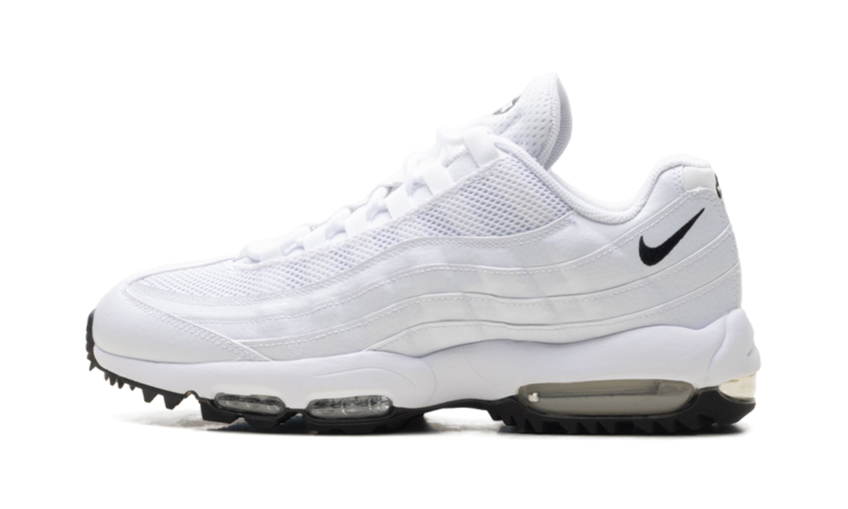 "White / Black" Nike Air Max 95 Golf HV4696 100 - product image from the listing.