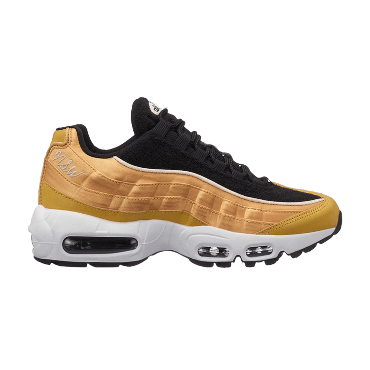 Women's Nike Air Max 95 Wheat Gold Black - product image from the listing.