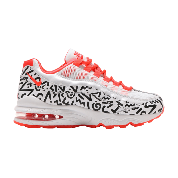 White Black Crimson (GS) - Nike Air Max 95 - product image from the listing.