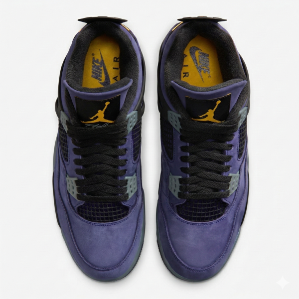 "Lakers" Air Jordan 4 - product photo shown in the listing for this item.