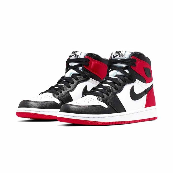 Air Jordan 1 Retro High 'Satin Black Toe' for Women - product image from the listing.