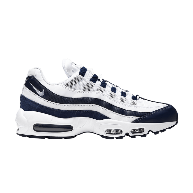 Nike Air Max 95 Essential in White Midnight Navy - product image from the listing.