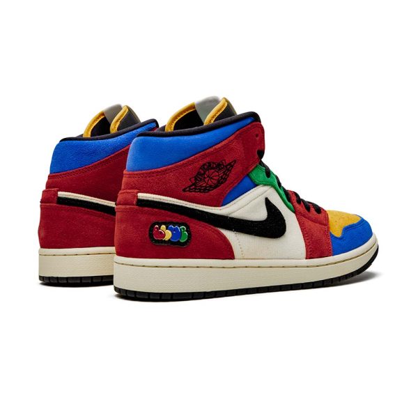 "Blue The Great - Fearless" Air Jordan 1 Mid - product image from the listing.
