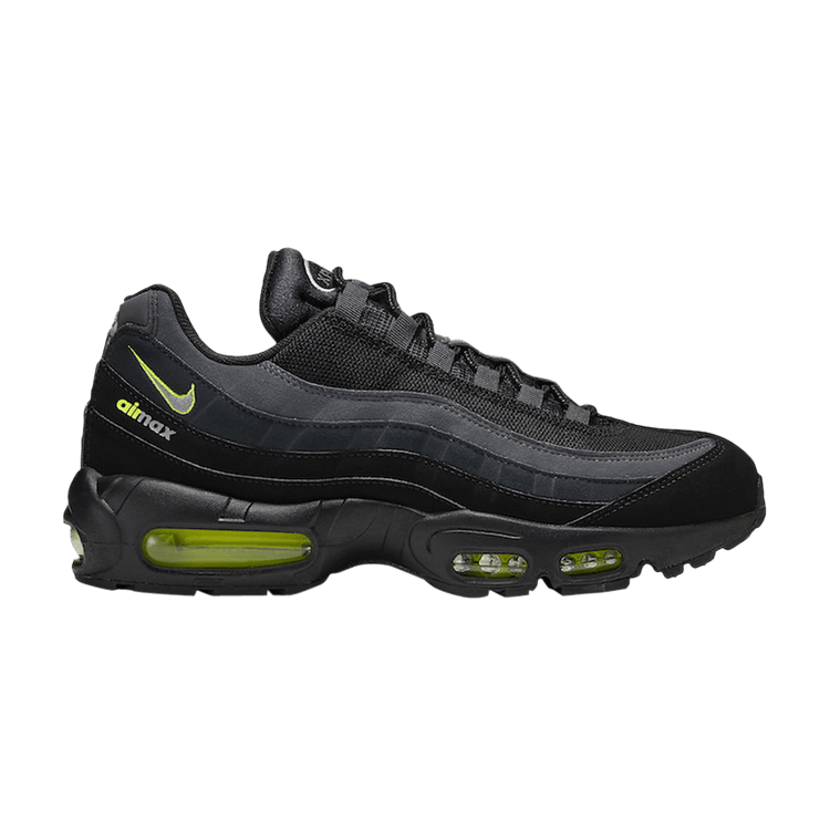Nike Air Max 95 Retro Logo in Black Grey Volt - product image from the listing.