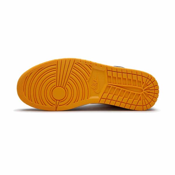 Women's Jordan Air Jordan 1 Mid SE "Orange Black" - product image from the listing.