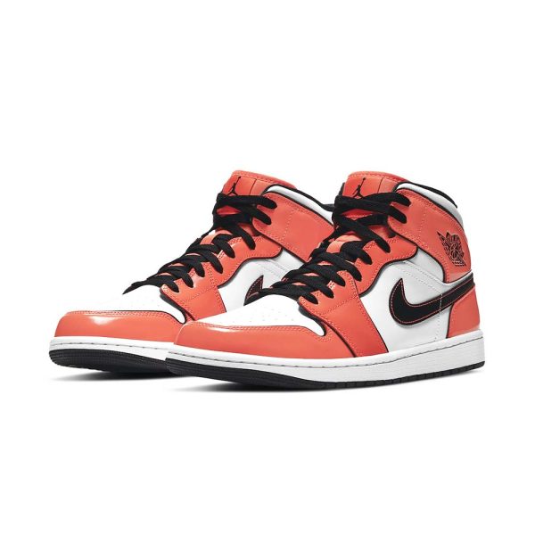 "Turf Orange" Air Jordan 1 Mid SE DD6834 802 - product image from the listing.
