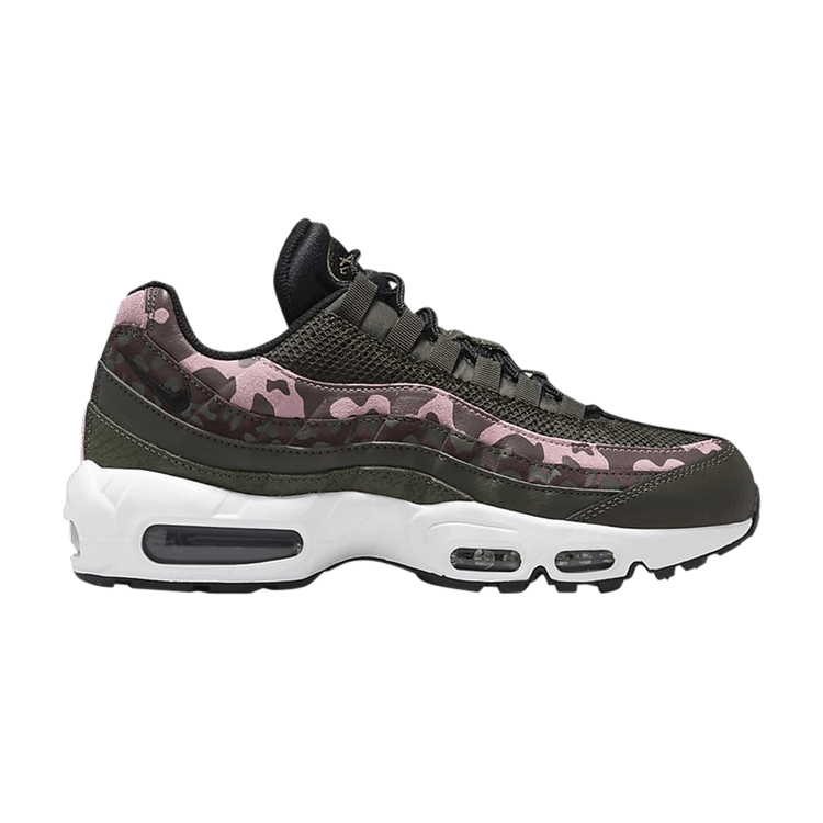 Women's Nike Air Max 95 Olive Pink Camo - product image from the listing.