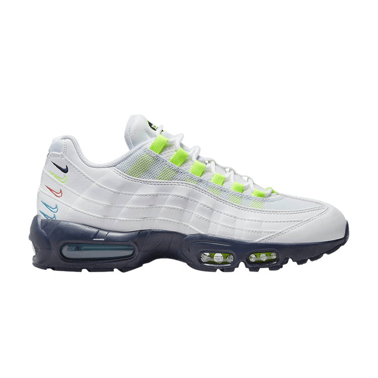 White Volt Football Grey 3D Multi Swoosh - Nike Air Max 95 - product image from the listing.