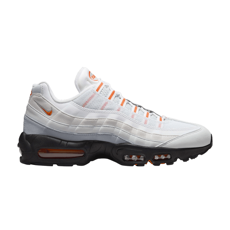 Nike Air Max 95 Wolf Grey Safety in Orange Pure Platinum - product image from the listing.