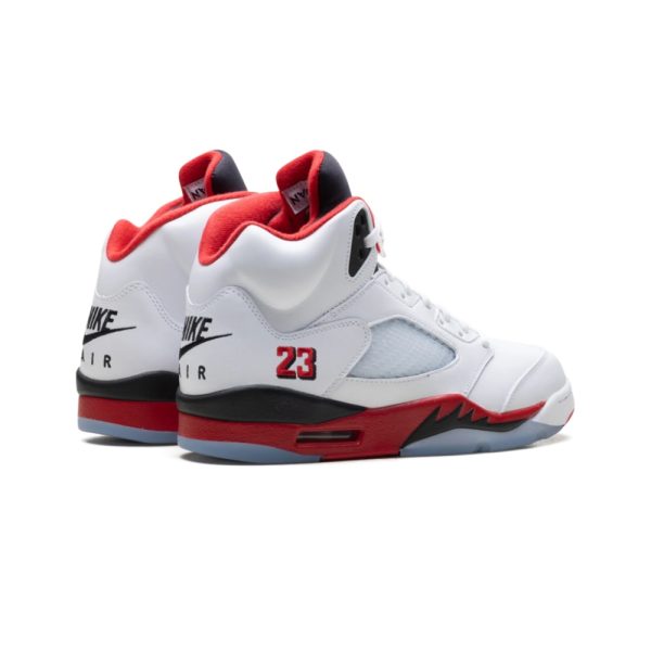 "Fire Red - Black Tongue (2025)" Air Jordan 5 - product image from the listing.