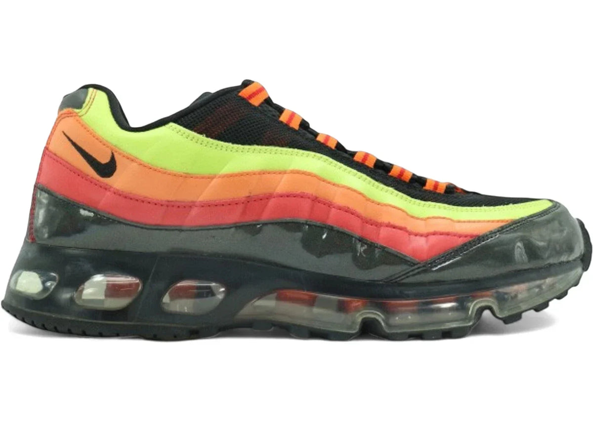 Nike Air Max 95 360 Black Orange Blaze Atomic in Red - product image from the listing.