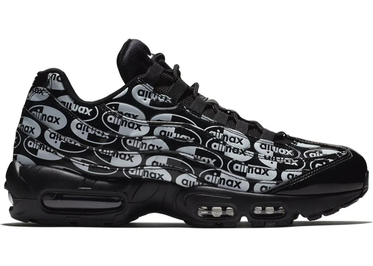 Nike Air Max 95 All-Over Print in Black White - product image from the listing.