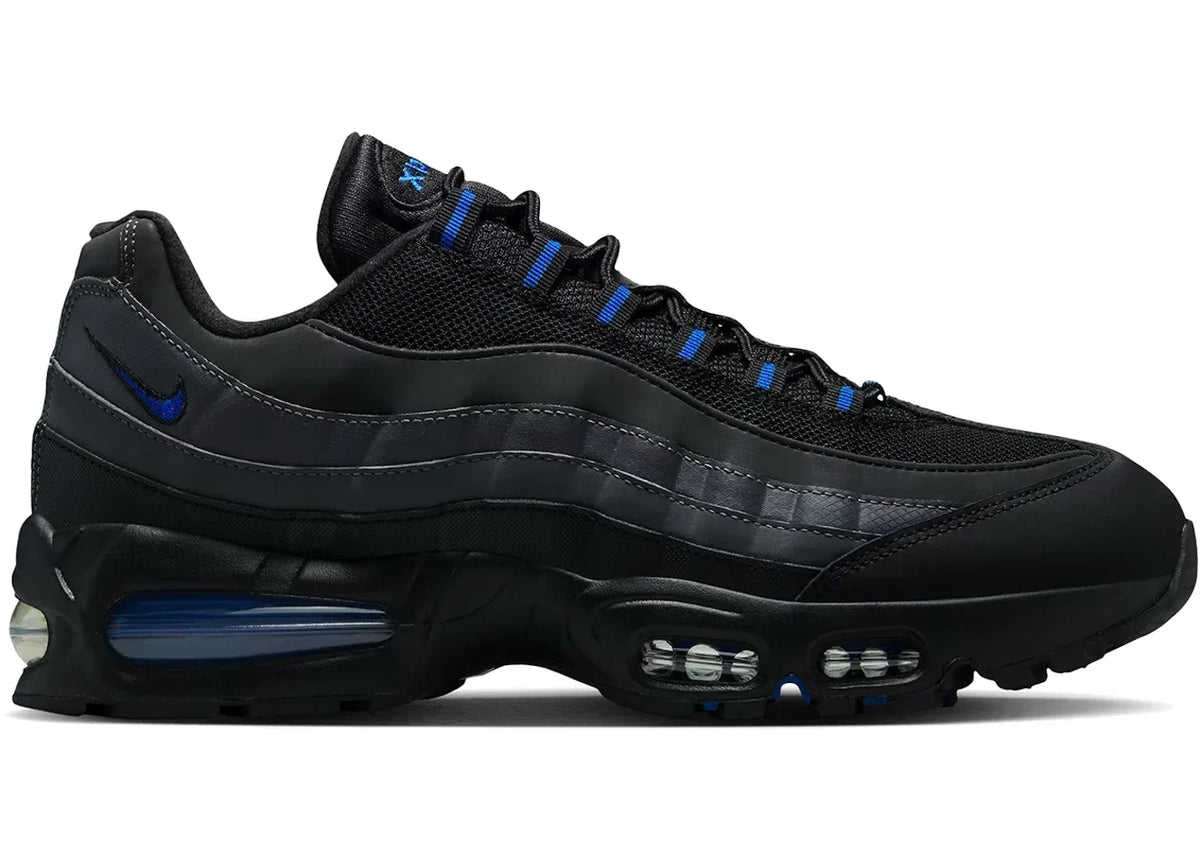 Nike Air Max 95 Big Bubble Black Game in Royal - product image from the listing.