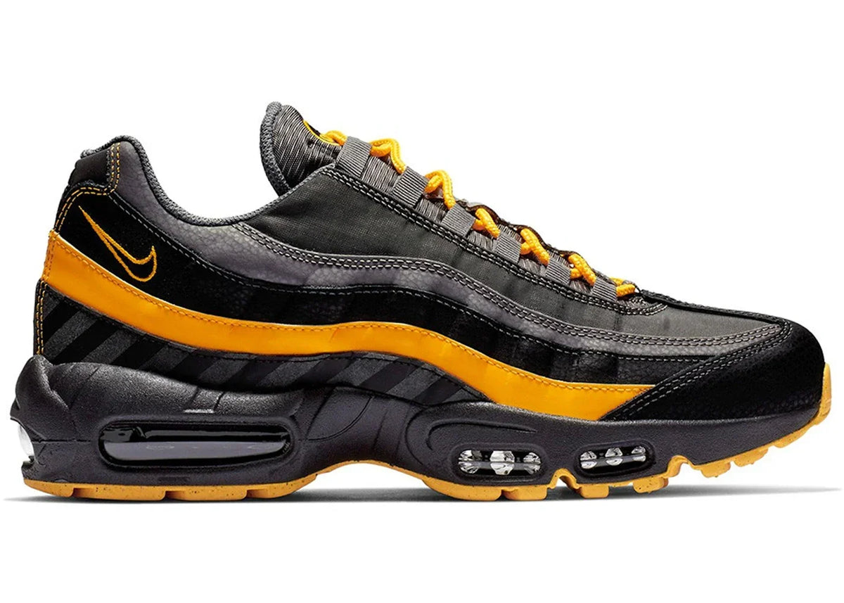 Nike Air Max 95 in Black Grey Orange - product image from the listing.
