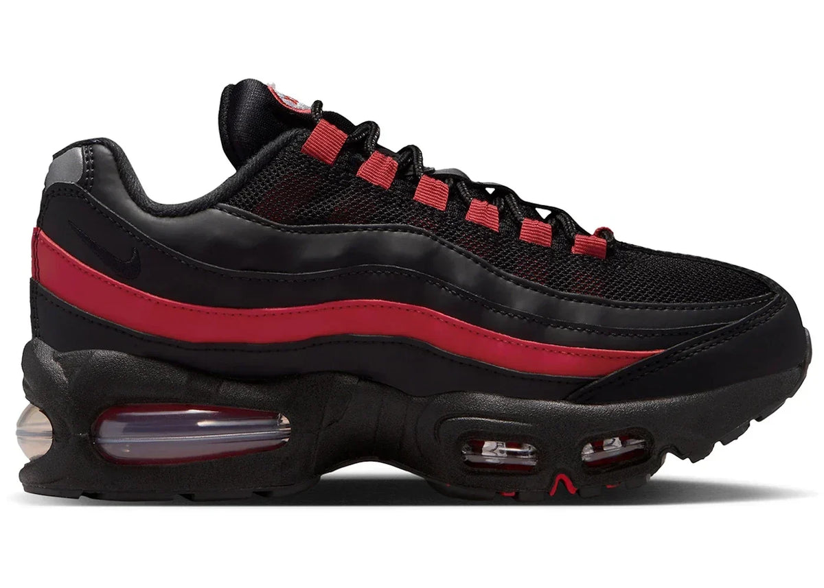 Black Team Crimson (GS) - Nike Air Max 95 - product image from the listing.