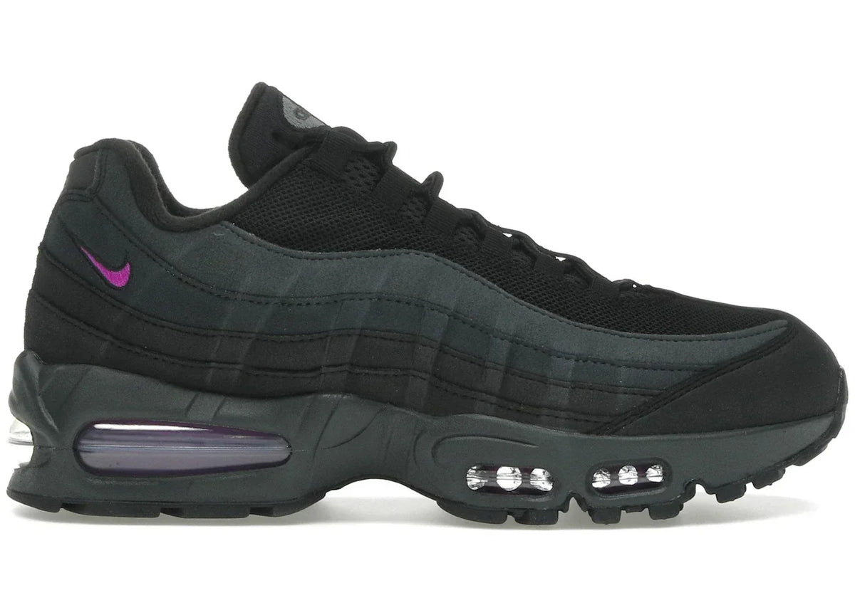 Nike Air Max 95 OG Big Bubble in Black Vivid Purple - product image from the listing.