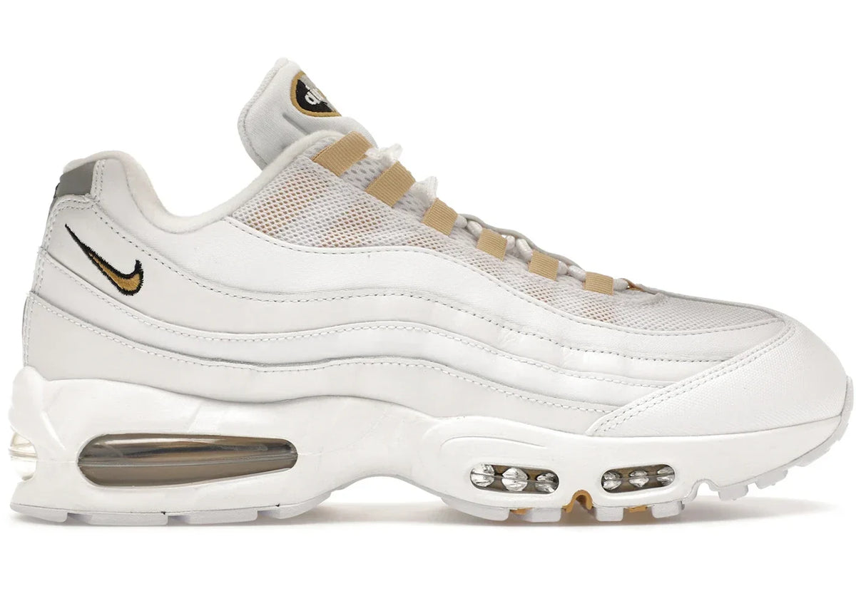 Nike Air Max 95 OG Big Bubble White Team in Gold - product image from the listing.