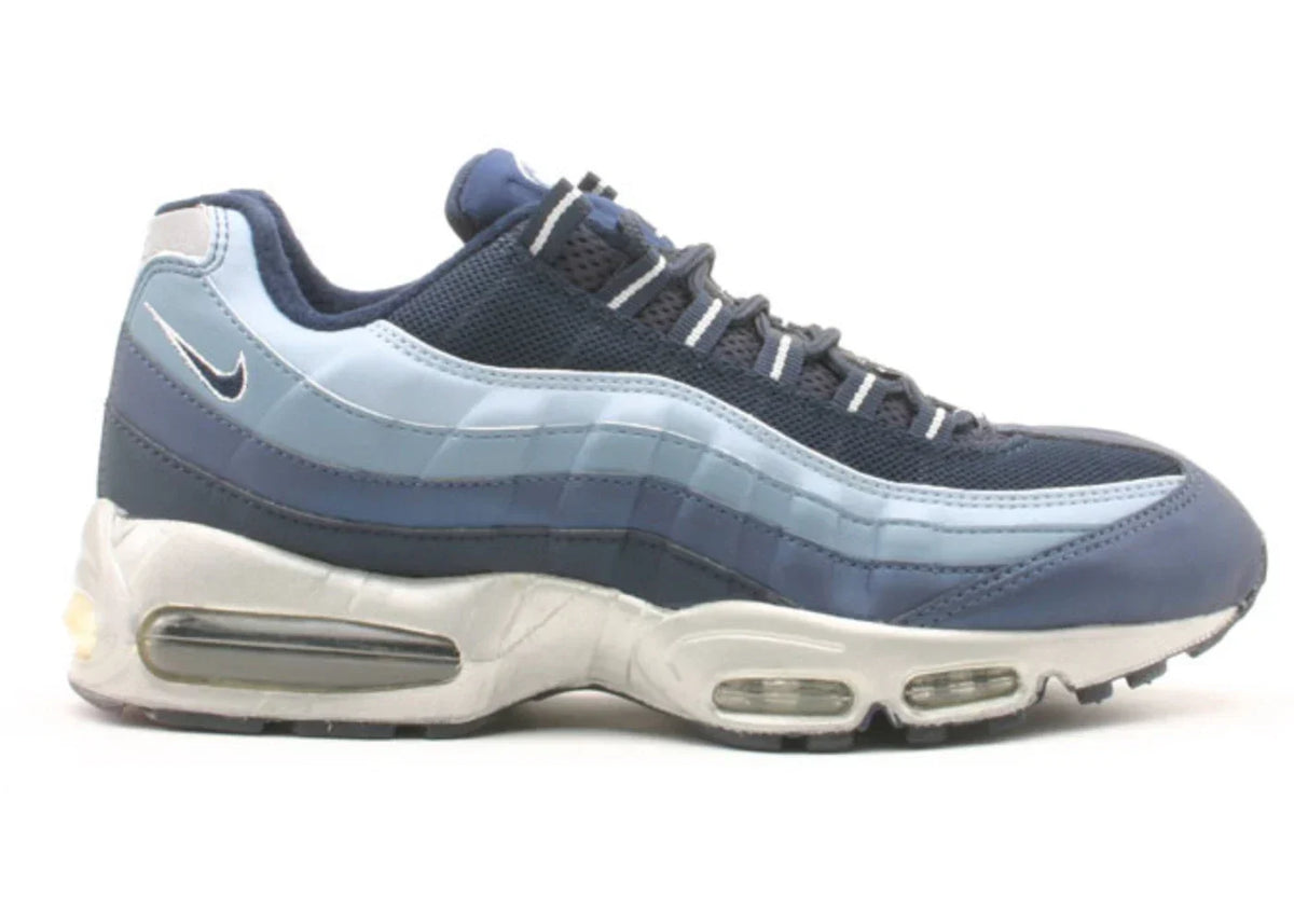 Nike Air Max 95 Obsidian in Metallic Silver - product image from the listing.