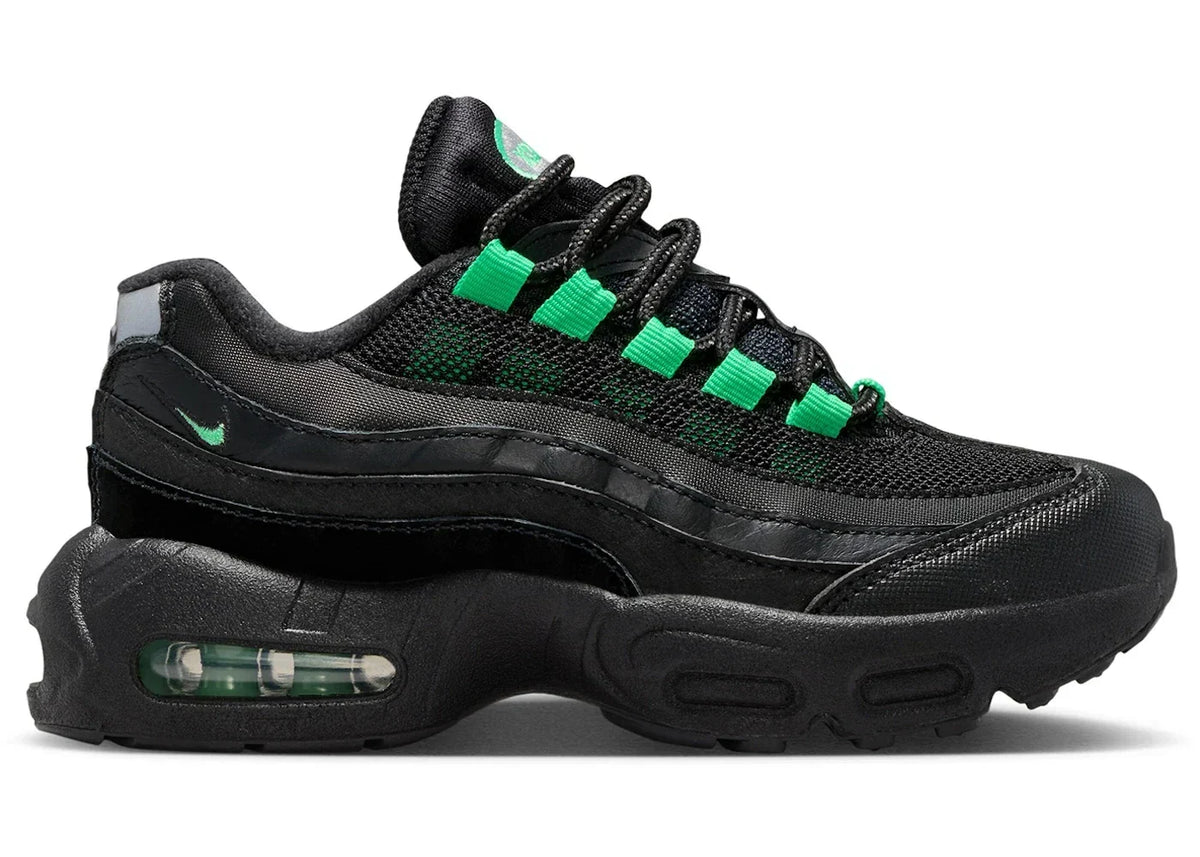 Recraft Black Pearl Grey Green Shock (PS) - Nike Air Max 95 - product image from the listing.
